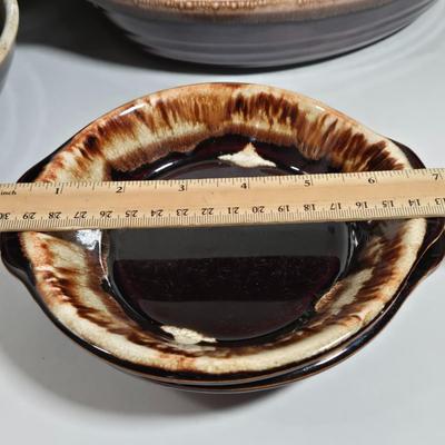 LOT 26D: Multiple Pieces of Pfaltzgraff and Other Named Brown Drip Pottery Ware