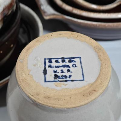 LOT 26D: Multiple Pieces of Pfaltzgraff and Other Named Brown Drip Pottery Ware