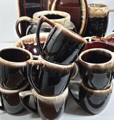 LOT 26D: Multiple Pieces of Pfaltzgraff and Other Named Brown Drip Pottery Ware