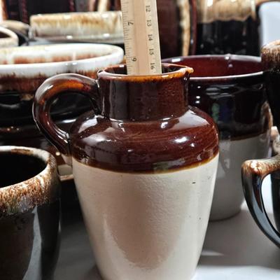 LOT 26D: Multiple Pieces of Pfaltzgraff and Other Named Brown Drip Pottery Ware