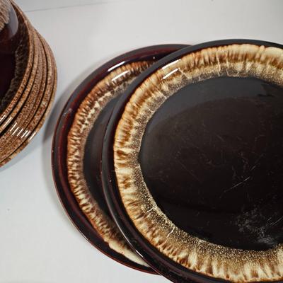 LOT 27D: Multiple Pieces of Pfaltzgraff and Other Named Brown Drip Pottery Ware