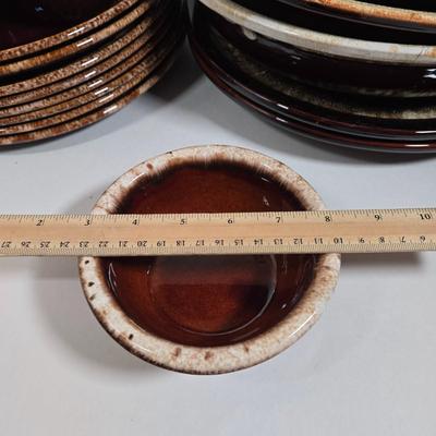 LOT 27D: Multiple Pieces of Pfaltzgraff and Other Named Brown Drip Pottery Ware