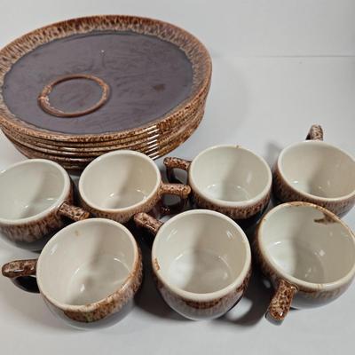 LOT 27D: Multiple Pieces of Pfaltzgraff and Other Named Brown Drip Pottery Ware