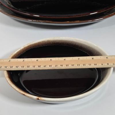 LOT 28D: Various Pieces of Pfaltzgraff and Other Named Brown Drip Pottery Ware