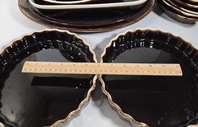 LOT 28D: Various Pieces of Pfaltzgraff and Other Named Brown Drip Pottery Ware