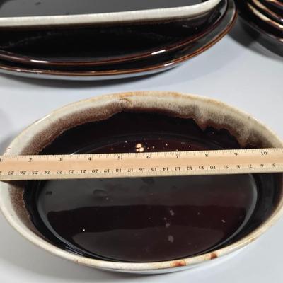 LOT 28D: Various Pieces of Pfaltzgraff and Other Named Brown Drip Pottery Ware