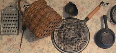 LOT 32K: Various Pieces of Vintage Kitchen Tools Used for Wall Decor and More