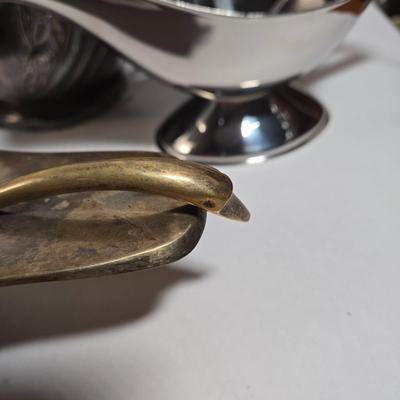 LOT 34D: Huge Lot of Silver Plated Pieces and More