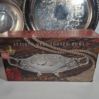 LOT 34D: Huge Lot of Silver Plated Pieces and More