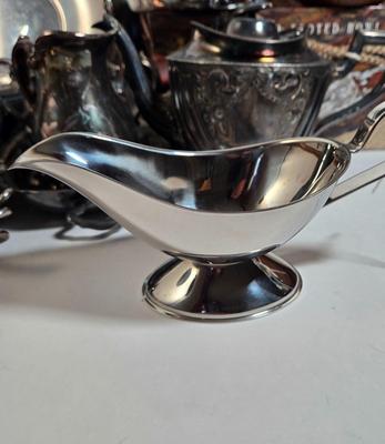 LOT 34D: Huge Lot of Silver Plated Pieces and More