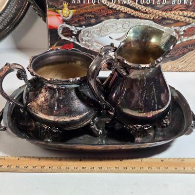 LOT 34D: Huge Lot of Silver Plated Pieces and More