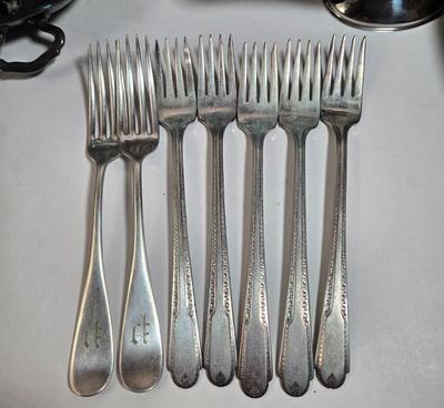 LOT 34D: Huge Lot of Silver Plated Pieces and More