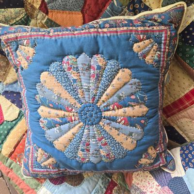 LOT 37D: Handmade Quilt and 3 Pillows
