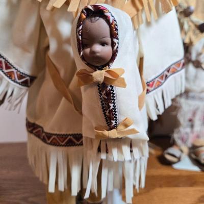 LOT 50X: Set of Four Native American Dolls