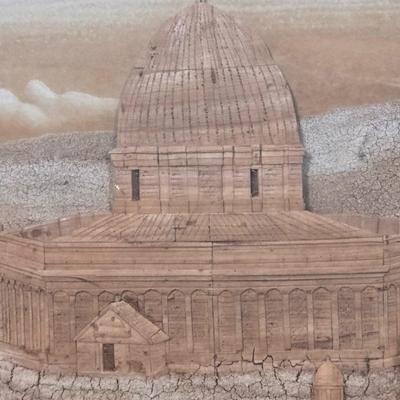 LOT 54X: Unique Framed 3D Artwork Depicting the Landscape of Jerusalem's Old City