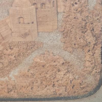 LOT 54X: Unique Framed 3D Artwork Depicting the Landscape of Jerusalem's Old City