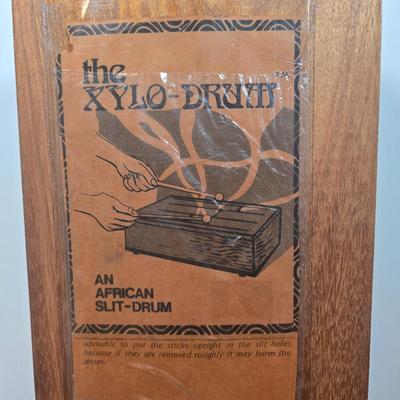 LOT 58X: African Split Drum Called "The Xylo-Drum"