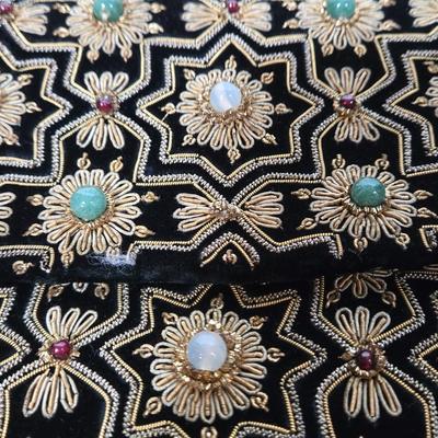 LOT 59X: Collection of Purses Including a Crochet Knitted Back-Pack, Beaded, Black Velvet Bag from India, Vintage Tapestry Bag, Gold...