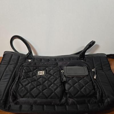 LOT 61X: Collection of Purses Including Snake Skin-Like Bag, Cross Body Theatre Bag, Blue Crochet Bag with Matching Coin Purse, and More