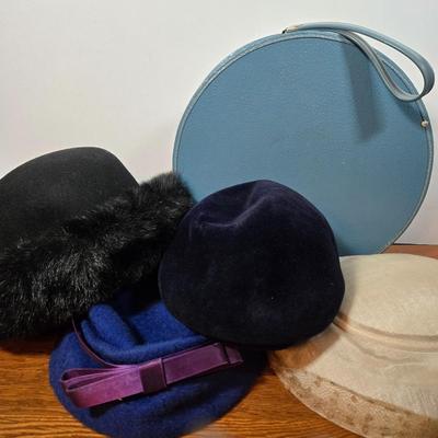 LOT 62X: Ladies' Hats and Hatbox
