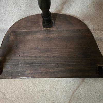 LOT 63X: Vintage Spindle Back Chair, Side Table, and Vintage Lamp