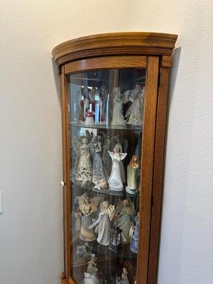 CORNER LIGHTED CURIO CABINET