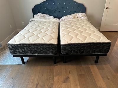 SPLIT KING DENVER MATTRESS ADJUSTABLE BED WITH REMOTES