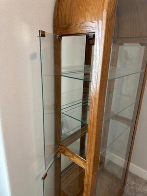 LIGHTED CURIO CABINET