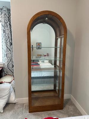 LIGHTED CURIO CABINET