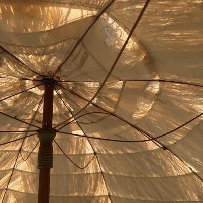 Tiki Fringe Patio Umbrella with Stand (G-HS)