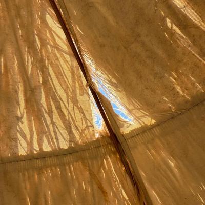 Tiki Fringe Patio Umbrella with Stand (G-HS)