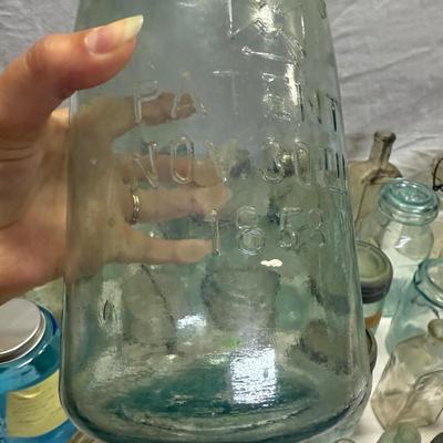 Vintage Mason Jars, Apothecary & Soda Bottles Plus More (W-EL)