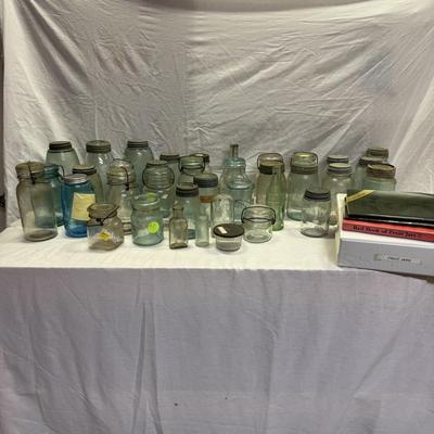 Vintage Mason Jars, Apothecary & Soda Bottles Plus More (W-EL)
