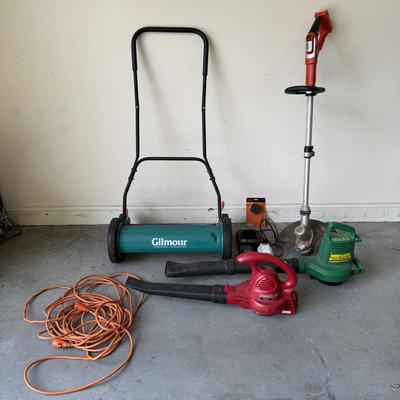 Black & Decker String Trimmer with Gilmour Reel Mower & Leaf Blowers (G-HS)