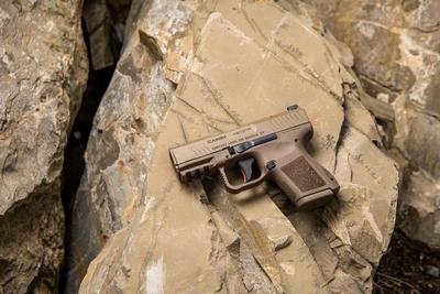 Sale Photo Thumbnail #264: MANUFACTURER: CANIK
FAMILY: METE Series
MODEL: METE MC9
TYPE: Semi-Auto Pistol
ITEM GROUP: Centerfire Polymer Pistols
ACTION: Striker Fired
CALIBER/GAUGE: 9mm
FINISH: Flat Dark Earth Cerakote
FINISH TYPE: Applied Finish
STOCK/GRIPS: FDE Polymer
BARREL: 3.