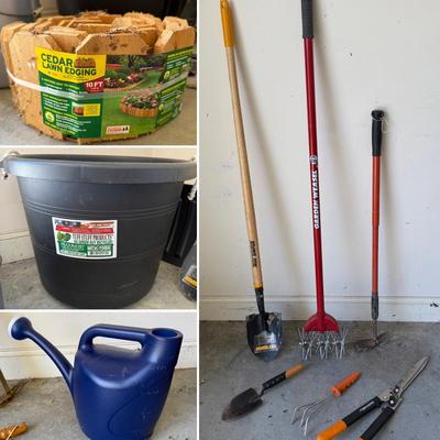 Assortment of Garden Tools & Accessories (G-HS)