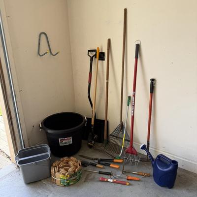 Assortment of Garden Tools & Accessories (G-HS)