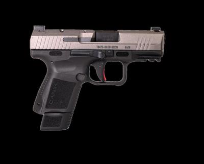Sale Photo Thumbnail #269: MANUFACTURER: CANIK
FAMILY: TP9 Series
MODEL: TP9 Elite SC
TYPE: Semi-Auto Pistol
ITEM GROUP: Centerfire Polymer Pistols
ACTION: Striker Fired
CALIBER/GAUGE: 9mm
FINISH: Tungsten Grey Cerakote
FINISH TYPE: Applied Finish
STOCK/GRIPS: Black Polymer
BARREL: