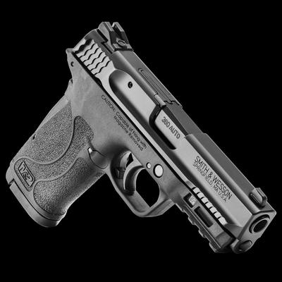 Sale Photo Thumbnail #285: MANUFACTURER: Smith and Wesson
FAMILY: M&P Series
MODEL: M&P380 Shield EZ
TYPE: Semi-Auto Pistol
ITEM GROUP: Centerfire Polymer Pistols
ACTION: Internal Hammer Fired
CALIBER/GAUGE: 380 ACP
SLIDE: Stainless Steel
FINISH: Black Armornite
FINISH TYPE: Applie