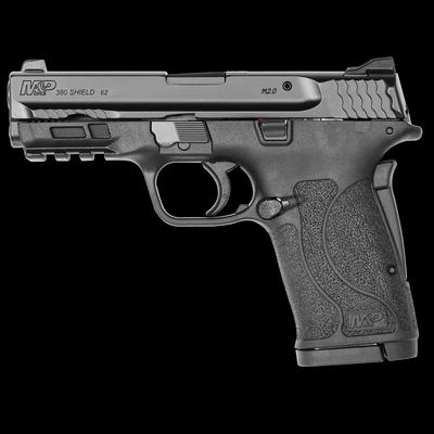 Sale Photo Thumbnail #288: MANUFACTURER: Smith and Wesson
FAMILY: M&P Series
MODEL: M&P380 Shield EZ
TYPE: Semi-Auto Pistol
ITEM GROUP: Centerfire Polymer Pistols
ACTION: Internal Hammer Fired
CALIBER/GAUGE: 380 ACP
SLIDE: Stainless Steel
FINISH: Black Armornite
FINISH TYPE: Applie