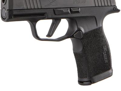 Sale Photo Thumbnail #297: MANUFACTURER: SIG SAUER
FAMILY: P365 Series
MODEL: P365X
TYPE: Semi-Auto Pistol
ITEM GROUP: Centerfire Polymer Pistols
ACTION: Striker Fired
CALIBER/GAUGE: 9mm
SLIDE: Stainless Steel
FINISH: Nitron
FINISH TYPE: Black
FRAME: Polymer Frame
STOCK/GRIPS: XSer