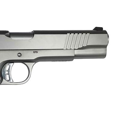 Sale Photo Thumbnail #331: MANUFACTURER: Rock Island Armory
FAMILY: 1911 Style Pistol Series
MODEL: M1911-A1 ROCK
TYPE: Semi-Auto Pistol
ITEM GROUP: Centerfire Metal Frame Pistols
ACTION: Single Action
CALIBER/GAUGE: 9mm
FINISH: Stainless
FINISH TYPE: Stainless Steel
FRAME: Steel F