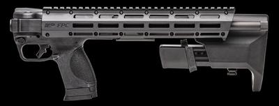 Sale Photo Thumbnail #356: MANUFACTURER: Smith and Wesson
FAMILY: M&P FPC Series
MODEL: M&P15 FPC
TYPE: Rifle
ITEM GROUP: AR Style Centerfire Rifles
ACTION: Semi-Auto
CALIBER/GAUGE: 9mm
FINISH: Hardcoat Anodized Black
FINISH TYPE: Applied Finish
STOCK: Collapsible / Folding Stock
S
