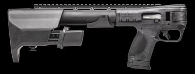 Sale Photo Thumbnail #355: MANUFACTURER: Smith and Wesson
FAMILY: M&P FPC Series
MODEL: M&P15 FPC
TYPE: Rifle
ITEM GROUP: AR Style Centerfire Rifles
ACTION: Semi-Auto
CALIBER/GAUGE: 9mm
FINISH: Hardcoat Anodized Black
FINISH TYPE: Applied Finish
STOCK: Collapsible / Folding Stock
S