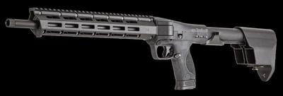 Sale Photo Thumbnail #363: MANUFACTURER: Smith and Wesson
FAMILY: M&P FPC Series
MODEL: M&P15 FPC
TYPE: Rifle
ITEM GROUP: AR Style Centerfire Rifles
ACTION: Semi-Auto
CALIBER/GAUGE: 9mm
FINISH: Hardcoat Anodized Black
FINISH TYPE: Applied Finish
STOCK: Collapsible / Folding Stock
S