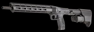 Sale Photo Thumbnail #362: MANUFACTURER: Smith and Wesson
FAMILY: M&P FPC Series
MODEL: M&P15 FPC
TYPE: Rifle
ITEM GROUP: AR Style Centerfire Rifles
ACTION: Semi-Auto
CALIBER/GAUGE: 9mm
FINISH: Hardcoat Anodized Black
FINISH TYPE: Applied Finish
STOCK: Collapsible / Folding Stock
S