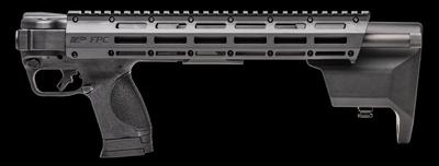 Sale Photo Thumbnail #358: MANUFACTURER: Smith and Wesson
FAMILY: M&P FPC Series
MODEL: M&P15 FPC
TYPE: Rifle
ITEM GROUP: AR Style Centerfire Rifles
ACTION: Semi-Auto
CALIBER/GAUGE: 9mm
FINISH: Hardcoat Anodized Black
FINISH TYPE: Applied Finish
STOCK: Collapsible / Folding Stock
S