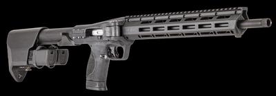 Sale Photo Thumbnail #360: MANUFACTURER: Smith and Wesson
FAMILY: M&P FPC Series
MODEL: M&P15 FPC
TYPE: Rifle
ITEM GROUP: AR Style Centerfire Rifles
ACTION: Semi-Auto
CALIBER/GAUGE: 9mm
FINISH: Hardcoat Anodized Black
FINISH TYPE: Applied Finish
STOCK: Collapsible / Folding Stock
S