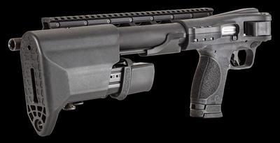 Sale Photo Thumbnail #353: MANUFACTURER: Smith and Wesson
FAMILY: M&P FPC Series
MODEL: M&P15 FPC
TYPE: Rifle
ITEM GROUP: AR Style Centerfire Rifles
ACTION: Semi-Auto
CALIBER/GAUGE: 9mm
FINISH: Hardcoat Anodized Black
FINISH TYPE: Applied Finish
STOCK: Collapsible / Folding Stock
S