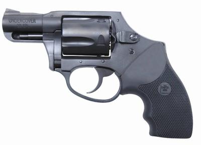 Sale Photo Thumbnail #372: MANUFACTURER: Charter Arms
FAMILY: Undercover Series
MODEL: Undercover
TYPE: Revolver
ITEM GROUP: Double Action Centerfire Revolvers
ACTION: Double Action Only
CALIBER/GAUGE: 38 Special
FINISH: Blue
FINISH TYPE: Blued
FRAME: Steel Frame
STOCK/GRIPS: Black